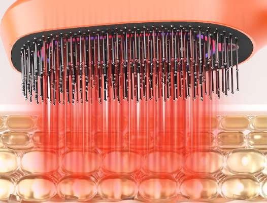 650nm infrared light penetrating scalp